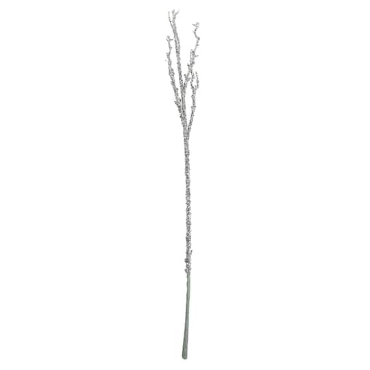 31" Glittered Silver Artificial Twig Christmas Spray By Northlight | Michaels®